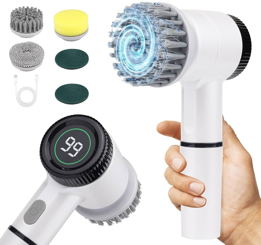 CEPILLO ELÉCTRICO DE LIMPIEZA 360° RECARGABLE
