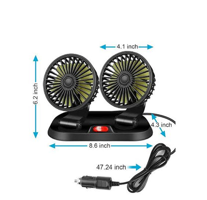 ABANICO PARA CARRO DOBLE